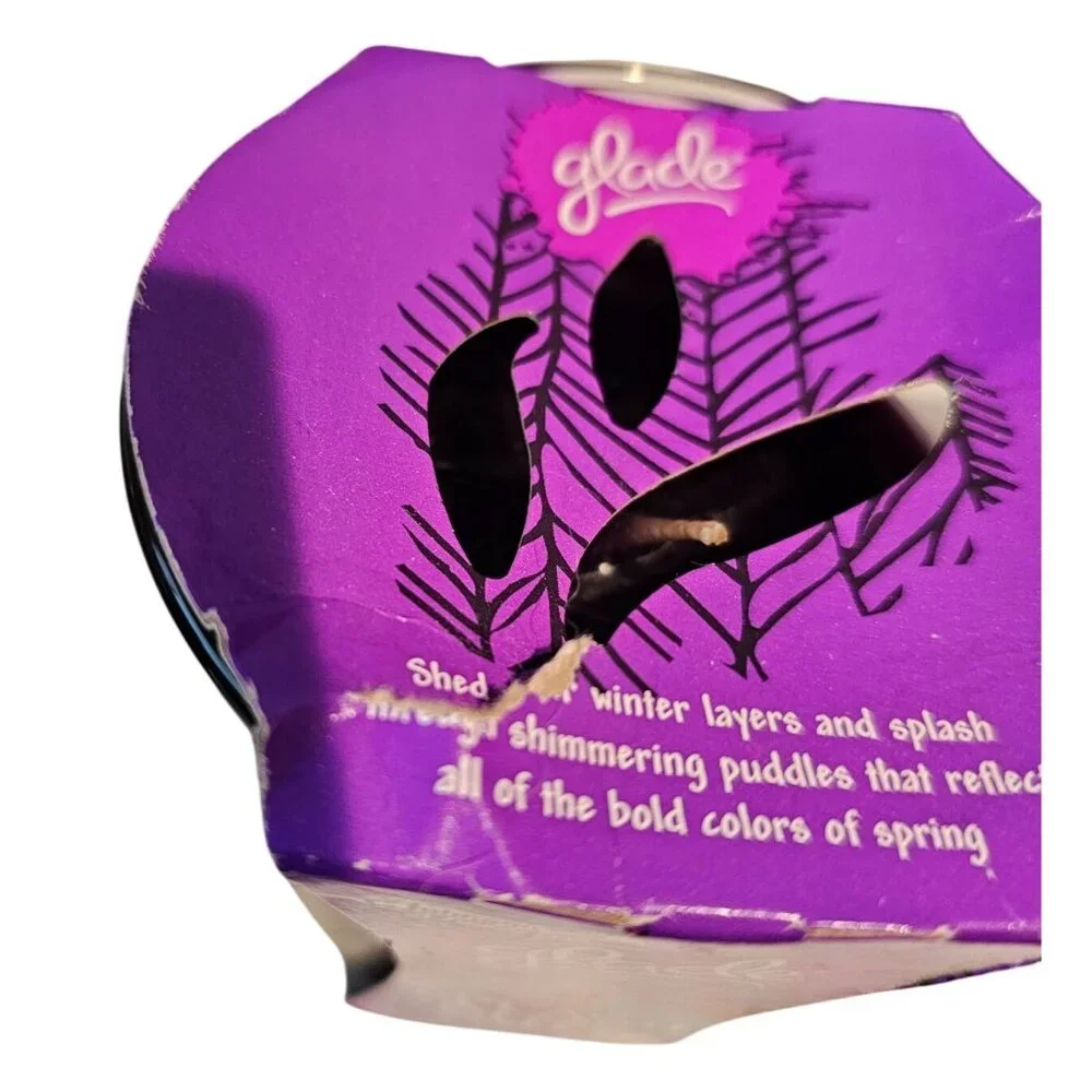 Glade Candle Spring Collection Lift Off Splash Out Live Loud Set of 3 NEW